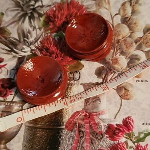 Set of 2 Carved wood Bases ▪︎1 1/8"